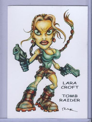 LARA CROFT TOMB RAIDER ** TRADING CARD ART SIGNED by RAK ** NM SEE MY STORE NEW - Picture 1 of 1