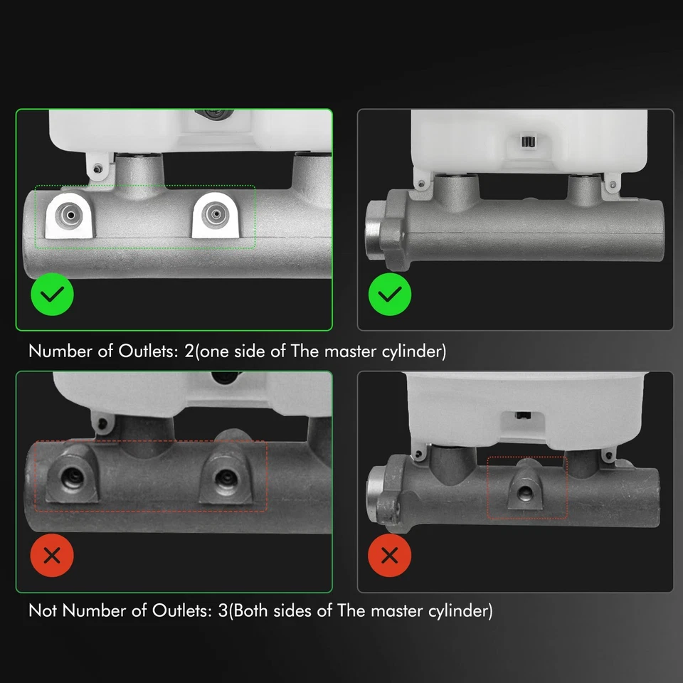 Cilindro maestro de freno con depósito para Chevy GMC Sierra 2500 HD Savana 2500 37MM Foto 2 de 4
