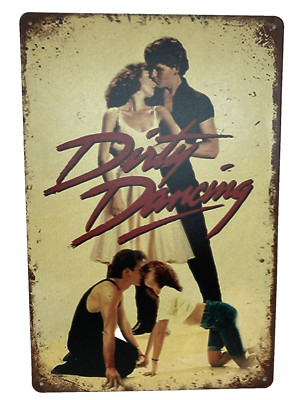 Dirty Dancing Inspired Tin Sign Movie Dance Poster Style Wall Decor Man Cave