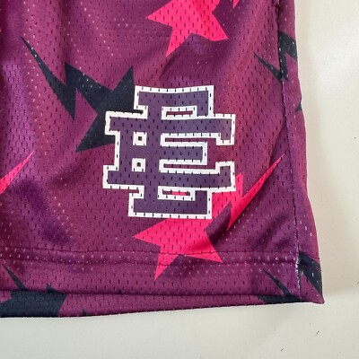 Eric Emanuel Bape EE Basic Shorts Men's Size Small Purple Star