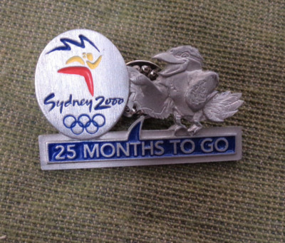 #P270.  SYDNEY 2000 OLYMPIC COUNTDOWN PIN - 25 MONTHS TO GO