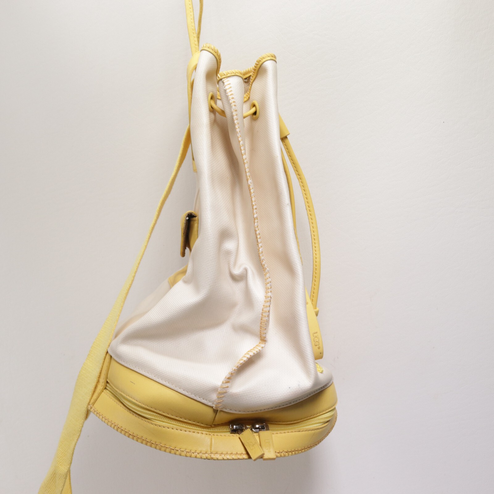Ugg Canvas Drawstring Backpack Handbag Sling Buck… - image 6