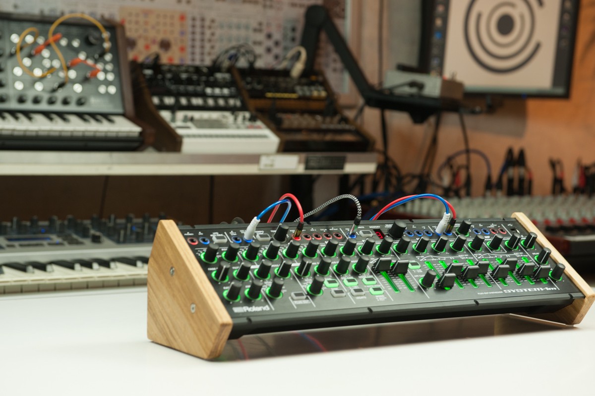 Roland System-1m Holz Seitenteile Ständer Wood Sidepanel Desktop 