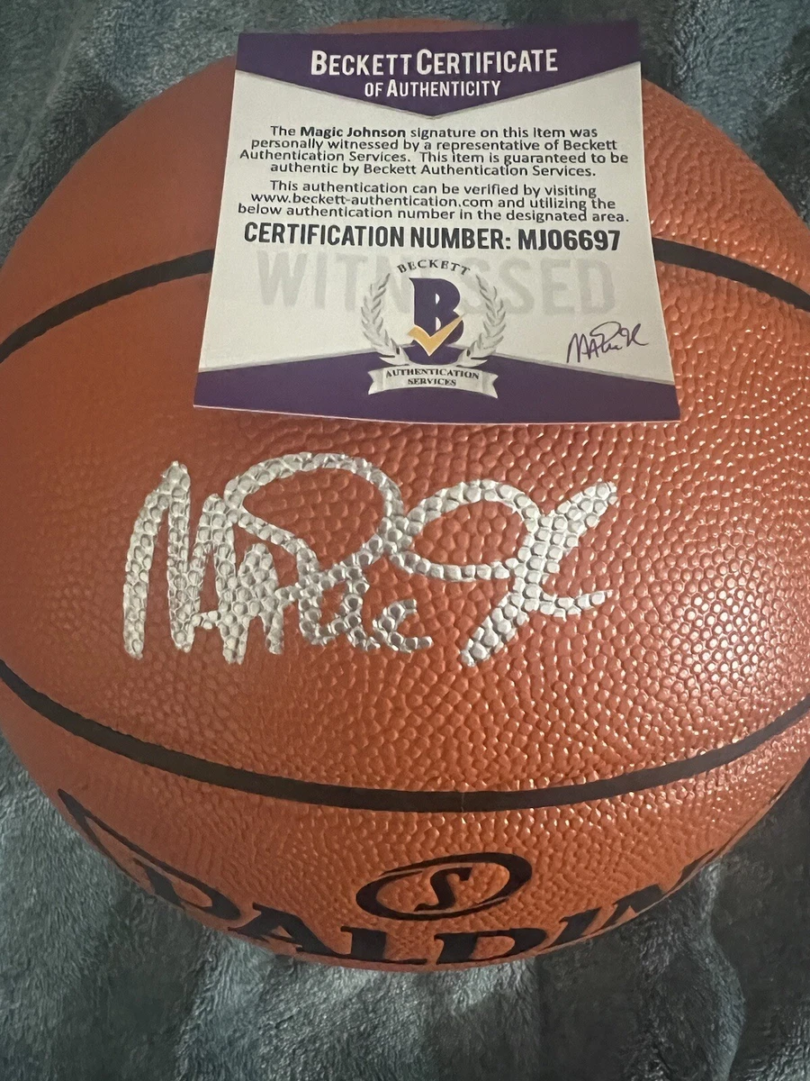 Magic johnson hotsell autographed basketball