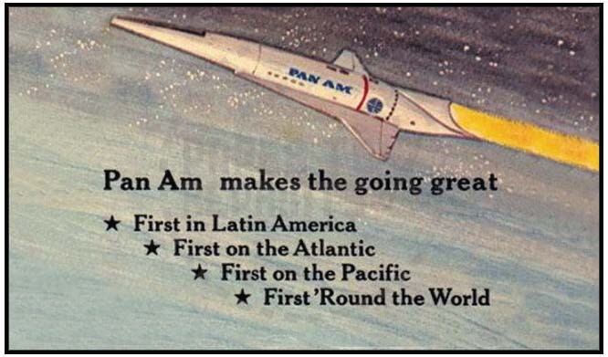 PAN AM FIRST MOON FLIGHTS CLUB MEMBERSHIP CARD - VINTAGE