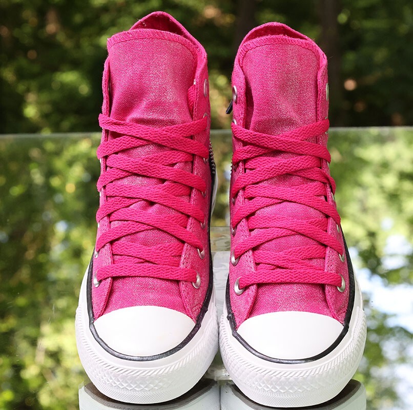 Converse CT All Star Hi Tri-Zip Sparkle Women's Size 6 Pink Converse CT All Star Hi Tri-Zip Sparkle Women's Size 6 Pink