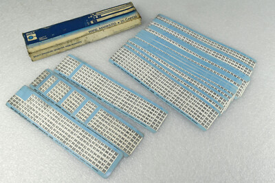 Brady Wire Marker Tape WM-67-99 Consecutive Numbers - 18 Unused Cards + 3 Used