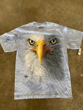 The Mountain Men's T Shirt M MEDIUM Eagle Hawk bird USA  Tie Dye  NEW
