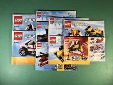 9 Lot | Lego Creator Instruction Manuals ONLY | Good Condition With Some Wear