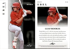 2024 Leaf ROOKIE PROSPECT BRADY EBEL RC R-18