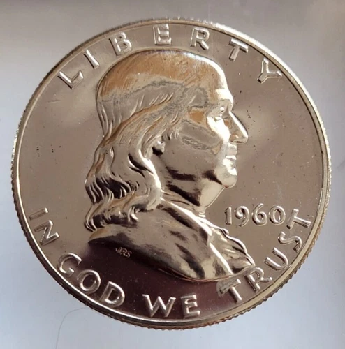 1960 P Franklin Half Dollar Proof  -  90% Silver - Philadelphia