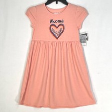 Black History Month Akoma Graphic A-Line Dress Girl XL (14/16) Stretch Pink