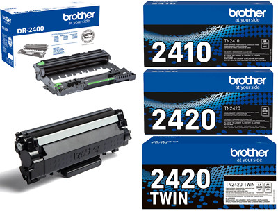 Original Brother TN 2410 TN 2420 DR 2400 Toner Tonerkartusche Trommel DCP HL MFC
