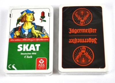 Jägermeister ASS Skat Spielkarten Karten Deutsches Bild Club Playing Cards