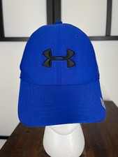 Under Armour Hat Cap Fitted Youth Small Blue Embroidered Polyester Classic Fit
