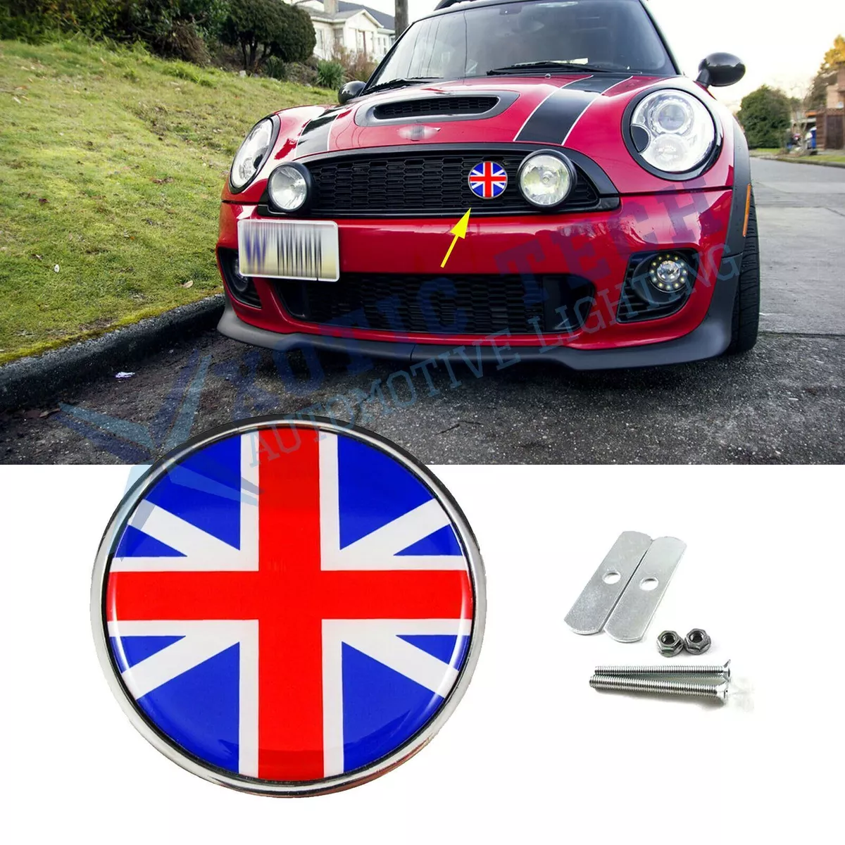 Mini cooper cheap front badge