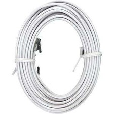  Pack of 5 100ft White Phone Line Cord RJ11 Cable