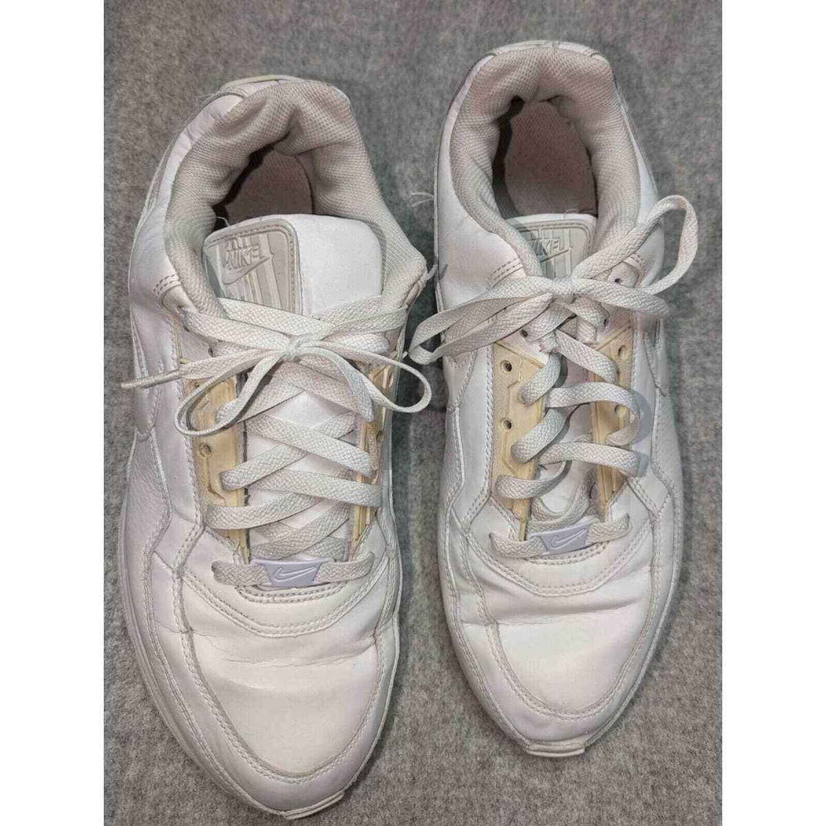 Nike Air Max Wright LTD Athletic Shoes Triple White 687977-111 Men's Size 