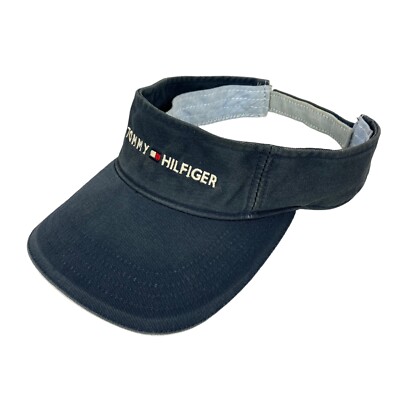 Vintage TOMMY HILFIGER Golf Visor Adult One Size Blue Y2K