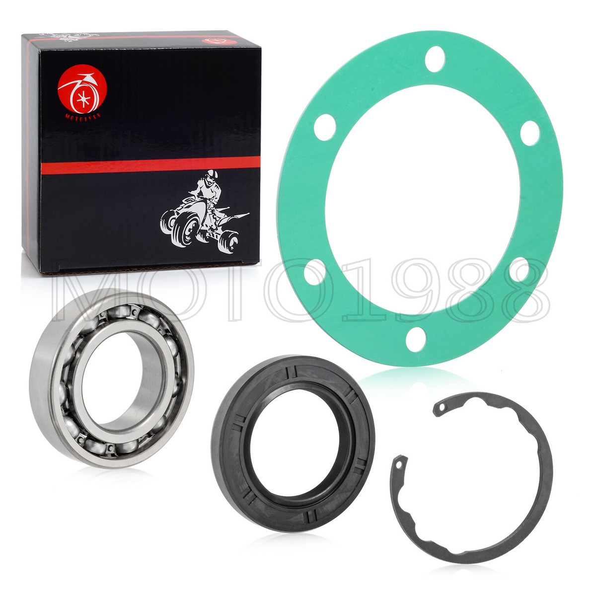 MOTO1988 Rear Axle Bearing Seal Gasket Kit For Kawasaki Mule 2510 KAF620A 4x4 – 1993-2000