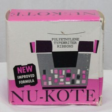 6 IBM NU-KOTE Black Film Typewriter Ribbons B42 Polyethylene Vintage in Box thumbnail