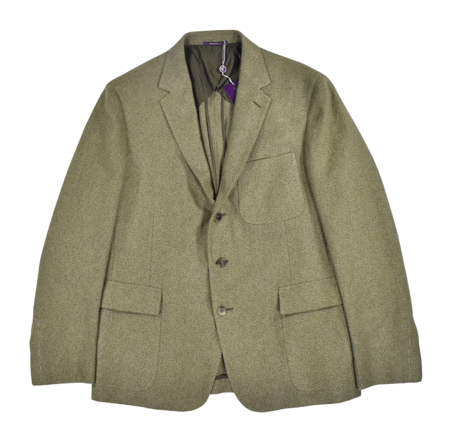 Ralph Lauren Purple Label Green Silk Wool Hadley Jacket Sportcoat New $1995