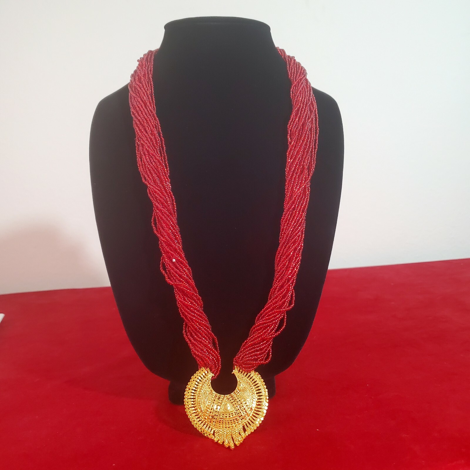 22k Dubai Gold plated maili tilhari Nepali Bollywood Necklace | eBay