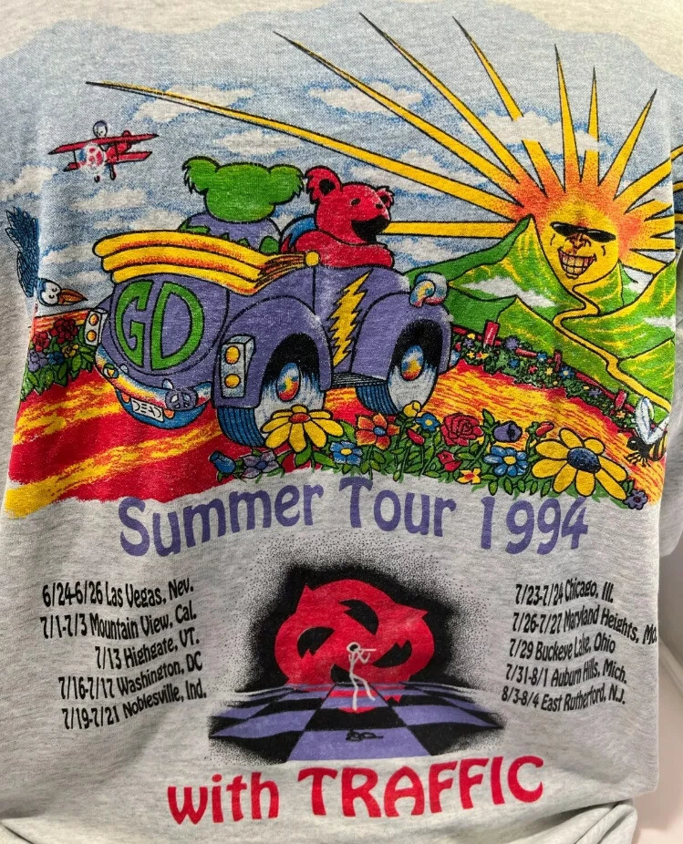 Grateful Dead Summer 1994 Tour T-shirt Vintage Jerry Garcia JGB Concert Owsley - Image 3 of 4
