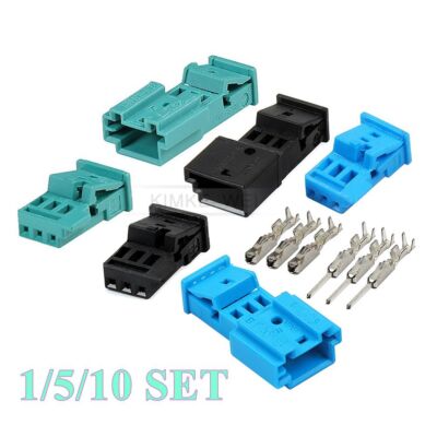 BMW 3-Pin Female Connector Repair Kit – MQS Crimp, Fits 61138377072, 61136931929 & More