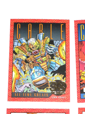 1993 X-MEN SERIES 2 30 YEARS GOLD FOIL STAMPED 9 CARD INSERT 1993 X-MEN SERIES 2 30 YEARS GOLD FOIL STAMPED 9 CARD INSERT