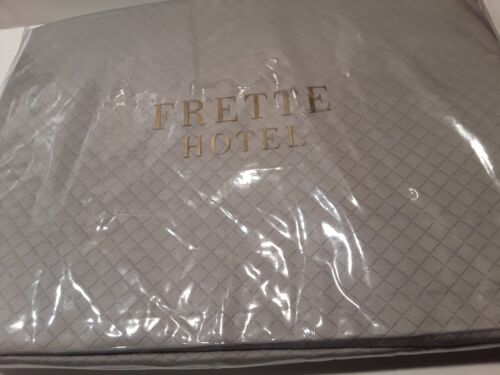 FRETTE HOTEL H C MELODY FULL/QUEEN COVERLET 94"X102" 100% COTTON NEW - 第 1/7 張圖片