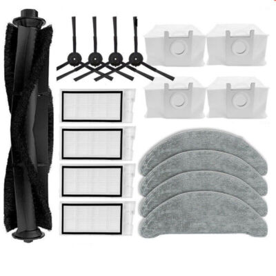 For ROIDMI EVE Plus Robot Vacuum Cleaner Roller Main brush Mops Cloths Dust  Bags