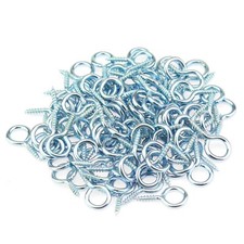 200 Pieces 1 Screw Eyes Screw in Eye Hooks Metal Screw Eye Pins Hooks Blue Z...