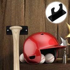 2 Pcs Baseball Bat Display Rack Vertical Holder Softball Wall Mount