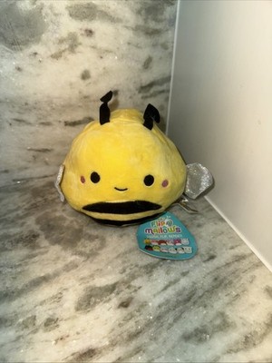 Squishmallows Flip A Mallow 4'' Trudy Ladybug Flips into Sunny Bumble Bee NWT