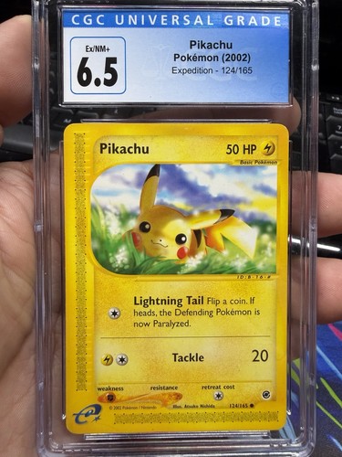 Pikachu graded CGC 6.5 for sale on eBay