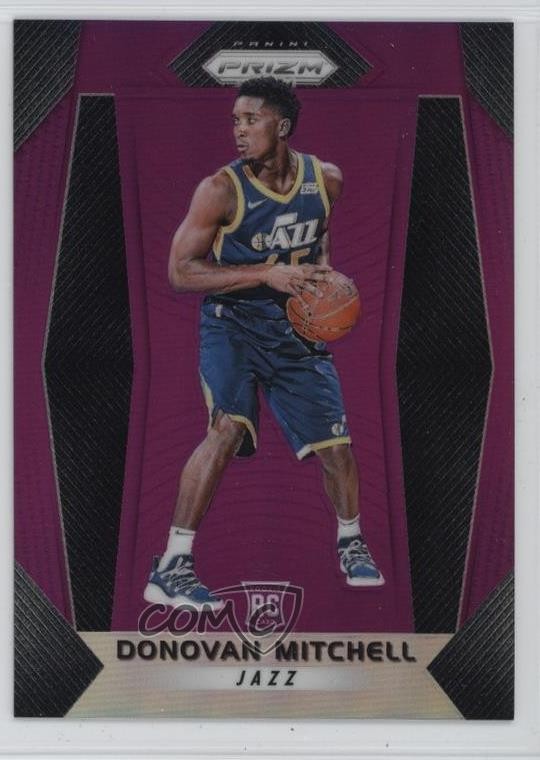 2017-18 Panini Prizm Purple Prizm 32/75 Donovan Mitchell #117 Rookie RC