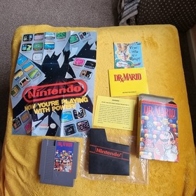 Nintendo Dr. Mario NES 1990 Mario Series Puzzle Game w/ Manual Included