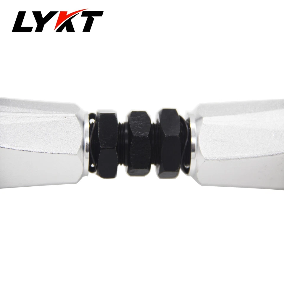 LYKT 2pcs Rear Adjustable Camber Arms for BMW335/330/328/325/135/128/M3/X1 13-15 Foto 3 de 4