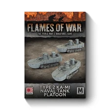 Flames of War Mid War Pacific Japanese Type 2 Ka-Mi Naval Tank Platoon