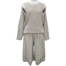 Dry-cleaned 21SS STELLA McCartney knit sweater easy pants size 34 36 Women USED