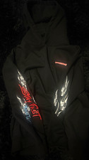 Chrome Hearts Men's Black Stay Fast Race Team Graphic Pullover Hoodie Size M