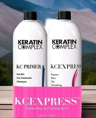 Keratin Complex EXPRESS Blow Out  Kit Treatment 16 Oz  Shampoo 16 Oz ..fresh 
