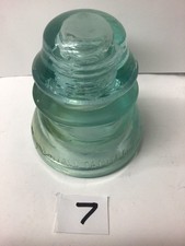 Marshall Tatum Co Glass Insulator Aqua Teal Made in USA Telegraph