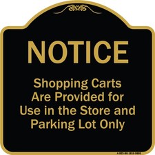 Designer Series Notice - Shopping Carts Are Provided For Use In The Store And
