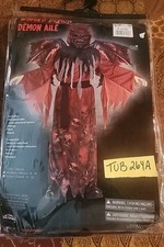 Winged Demon Costume Halloween Scary Kids Large Size 12-14 NEW