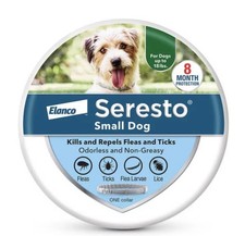 Seresto Small Dog Flea Tick Collar, Up to 18 lbs, 8 Month Protection