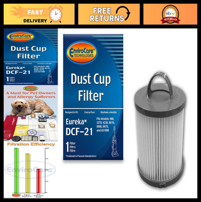 HEPA Vacuum Filter Replacement for Eureka DCF-21 Upright Vacuums, DCF21 - White