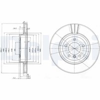 2X Delphi Bremsscheibe BG3830 FüR E86 Z4 BMW E85 E46 3Er Touring Roadster 325