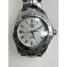 Ladies Tag Heuer Link Mother of Pearl Dial Stainless Steel Watch 200m Swiss Made